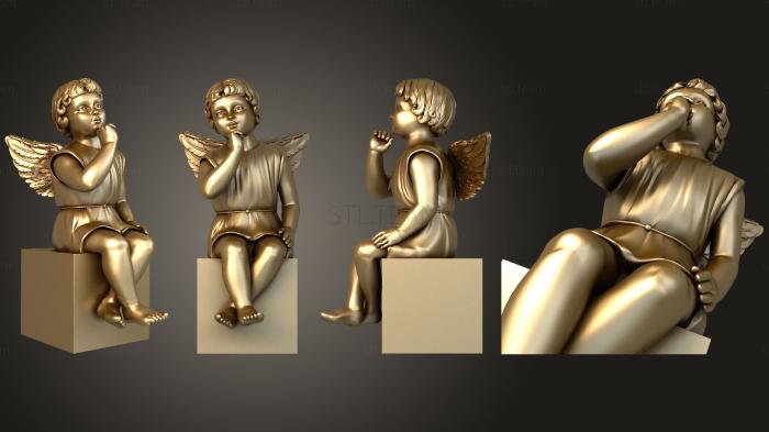 3D model Angel meditating (STL)