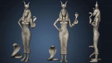 3D model Egyptian statue of hathor (STL)