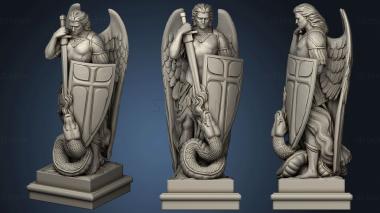 3D model Statue of Archangel michael in Mexico version2 (STL)