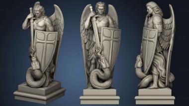 3D model Statue of the Archangel Michael in Mexico (STL)