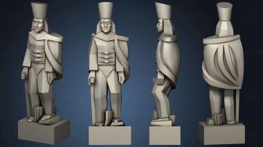 3D model Figurine of a soldier in a simplified style (STL)