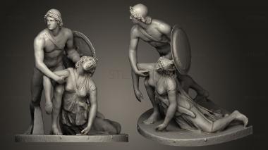 3D model Achilles and Penthesilea reconstruction (STL)