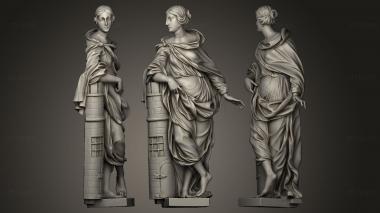 3D model Altar Sculpture from the Marian Temples Trail girl (STL)