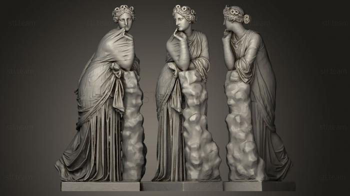 Статуи античные и исторические Apollo and the Muses Polyhymnia