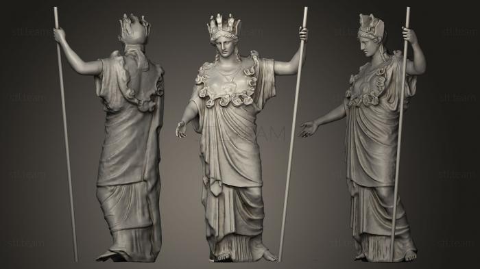 Статуи античные и исторические Афина Гигея реставрируется реалистично
