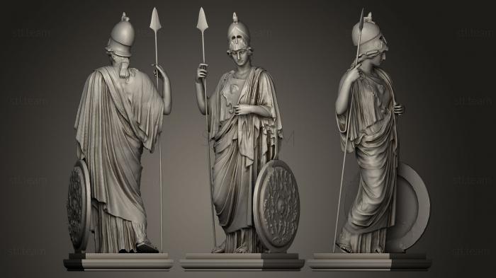 Статуи античные и исторические Athena Promachos reconstruction