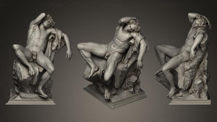 3D model Barberini Faun or Satyr Glyptothek in Munich Germany Copy Louvre France NEW17 (STL)