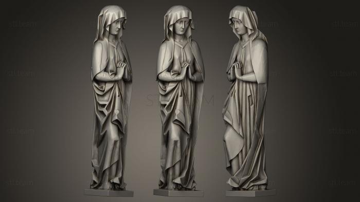 3D model Baroque sculpture No 4 from Krzeszw Abbey (STL)