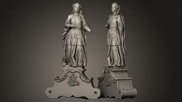 3D модель Барочная скульптура № 9 из Кшешевского аббатства (STL)