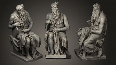 3D model bronze moses at augustana university (STL)