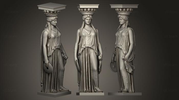 Статуи античные и исторические Caryatid C restoration