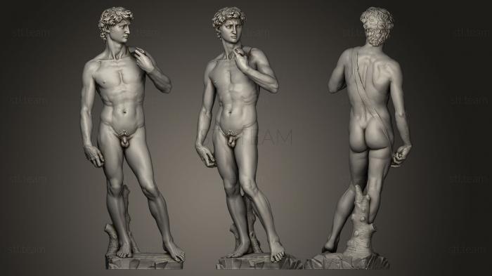 3D модель Давид Микеланджело Galleria dell Accademia Флоренция Италия (STL)