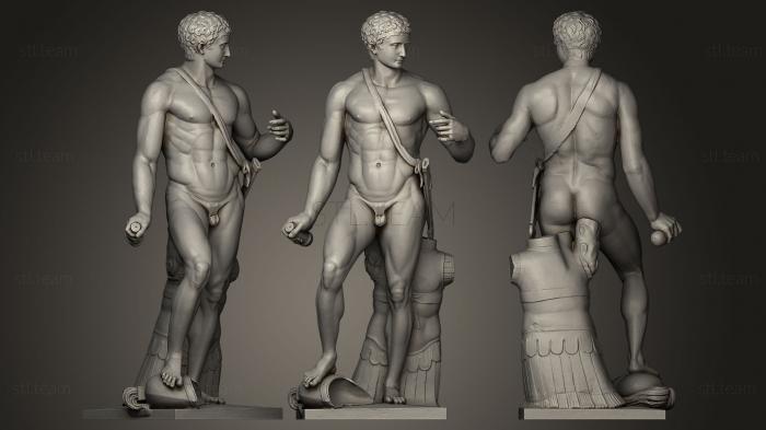 3D model Diomedes Farnese Gladiator (STL)