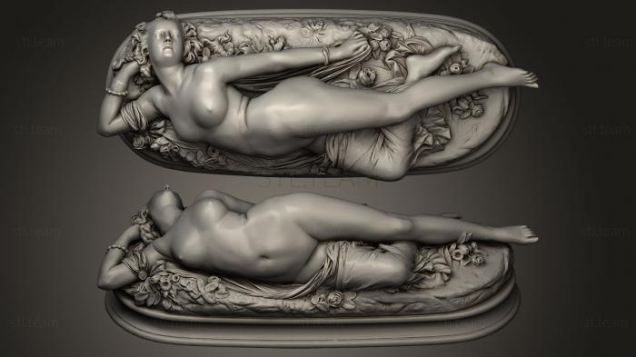 3D модель Femme pique par un serpent (STL)