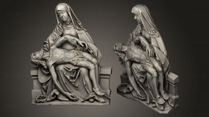 3D model Gothic Pieta from Krzeszw Abbey (STL)
