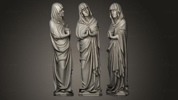 3D модель Готическая скульптура № 2 из Кшешевского аббатства (STL)