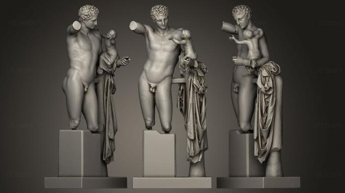 Статуи античные и исторические Hermes mit Dionysosknaben