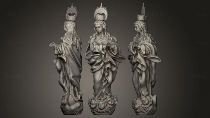 3D model Inmaculada Concepcin with a crown (STL)