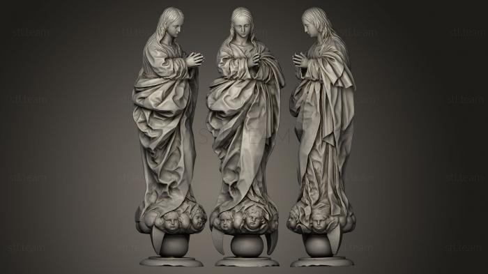 3D model Inmaculada Concepcin with angels (STL)