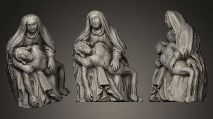 3D модель Статуя Иисуса и святой Марии Зубрнице II (STL)