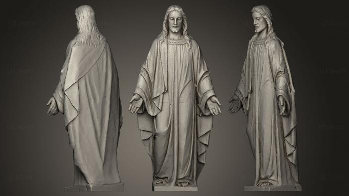 3D модель Иисус с распростертыми руками (STL)