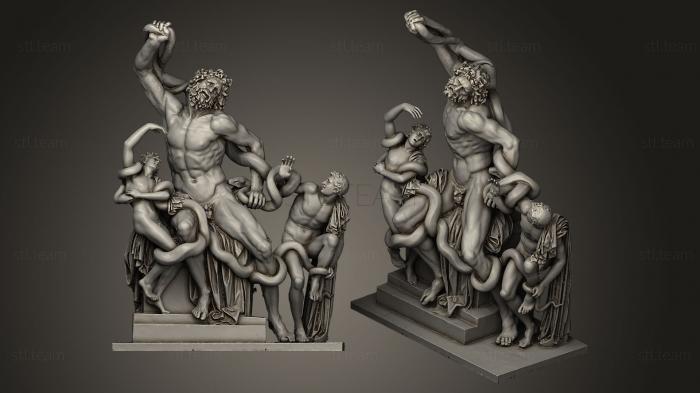 3D model laocoon and his sons (STL)