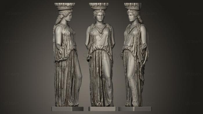 3D model Maiden Kore Caryatid British Museum (STL)