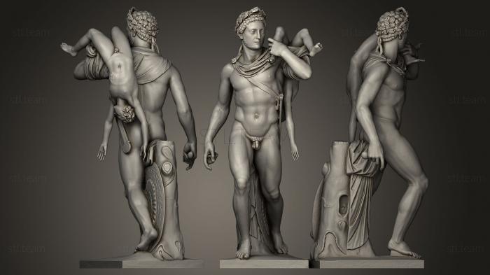 Статуи античные и исторические Neoptolemos and Astyanax Commodus Gladiator