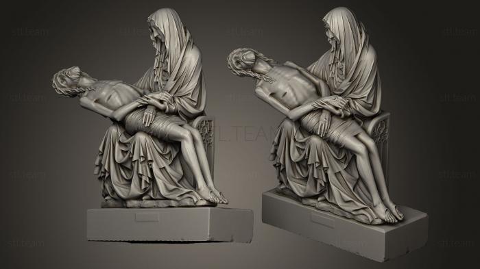 3D model Pieta from the Marian Temples Trail (STL)