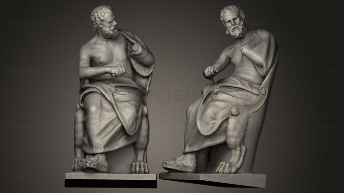 Статуи античные и исторические Poet Alcaeu Philitas figures