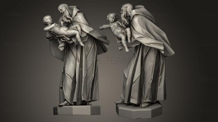 3D модель Святой Антоний Падуанский с детьми (STL)