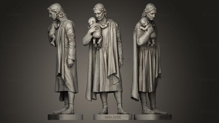 3D модель Святой Иосиф с младенцем (STL)
