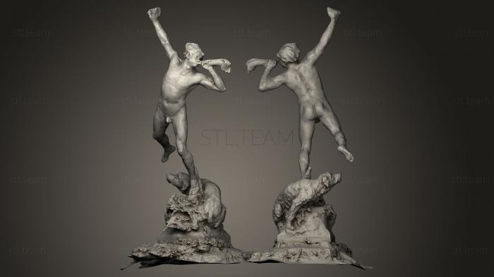 3D модель Статуя в Jardin Massey Tarbes France (STL)