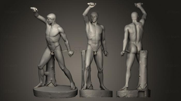 3D model Tyrannicides Group Harmodios pose (STL)