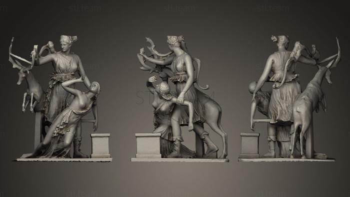 Статуи античные и исторические Artemis and Ifigenia