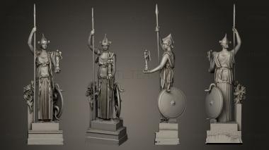 3D model Athena Gold statue from Porte Dore 1931 (STL)