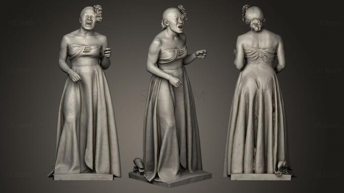 3D модель Статуя Билли Холидей (STL)