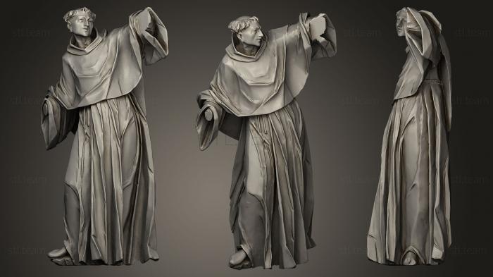 Статуи античные и исторические Figure of a Monk 18th c Unknown sculptor
