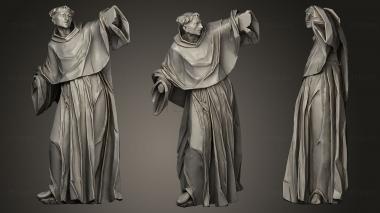 3D модель Фигура монаха 18 в. Неизвестный скульптор (STL)