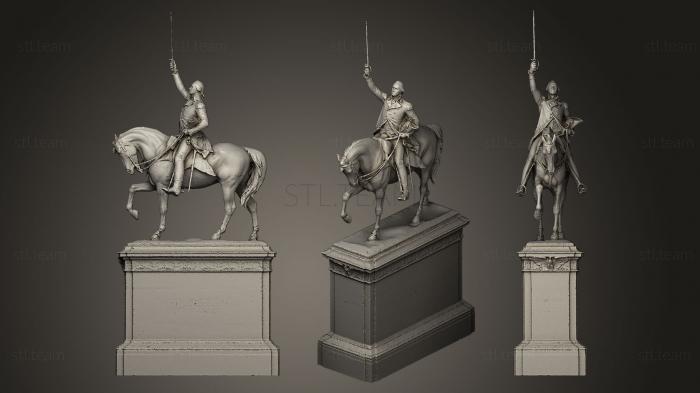 3D model George Washington Equestrian statue (STL)