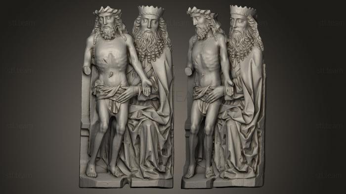 Статуи античные и исторические Бог держит своего Сына-мученика