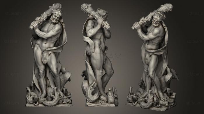 Статуи античные и исторические Hercules slaying the Lernean hydra