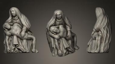 3D model Jesus and St Mary of Zubrnice statue II (STL)