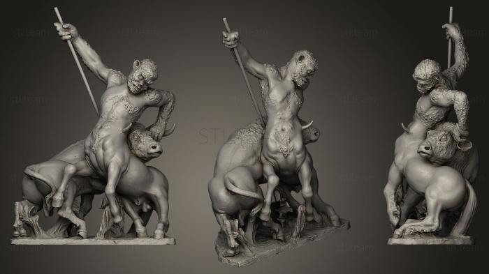 Статуи античные и исторические Le combat du Centaure et du Taureau