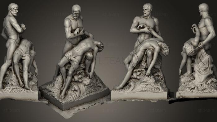 3D model Les Naufrags Antoine Etex 1859 (STL)