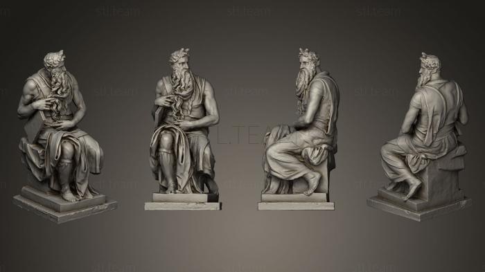 Статуи античные и исторические Michelangelos Moses_2