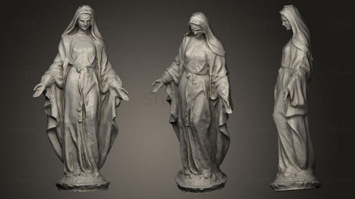 3D модель Статуя Богоматери Благодати Дева Мария (STL)