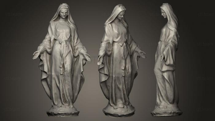 3D модель Статуя Богоматери Благодати Дева Мария (STL)