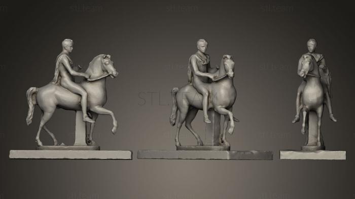 3D модель Римлянин на коне (STL)