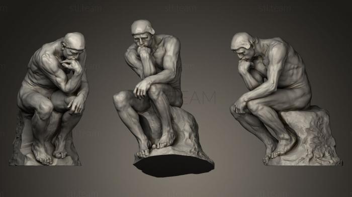 3D model The Thinker by Auguste Rodin (STL)